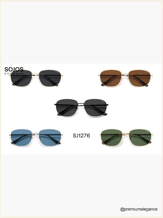 Retro Rectangle Polarized Sunglasses for Women Men Vintage Shades Classic